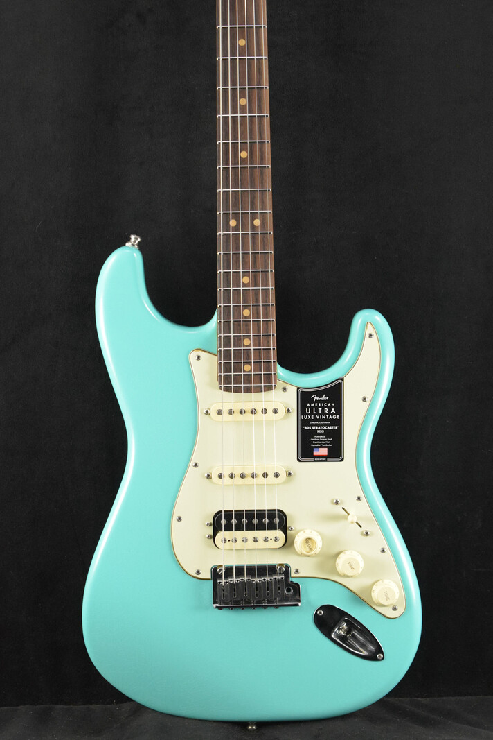 Fender Fender American Ultra Luxe Vintage '60s Stratocaster HSS Sea Foam Green Rosewood Fingerboard
