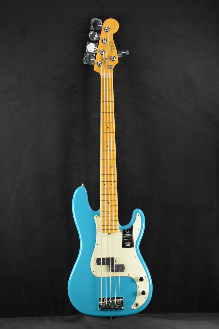 Fender Fender American Professional II Precision Bass V Miami Blue Maple Fingerboard