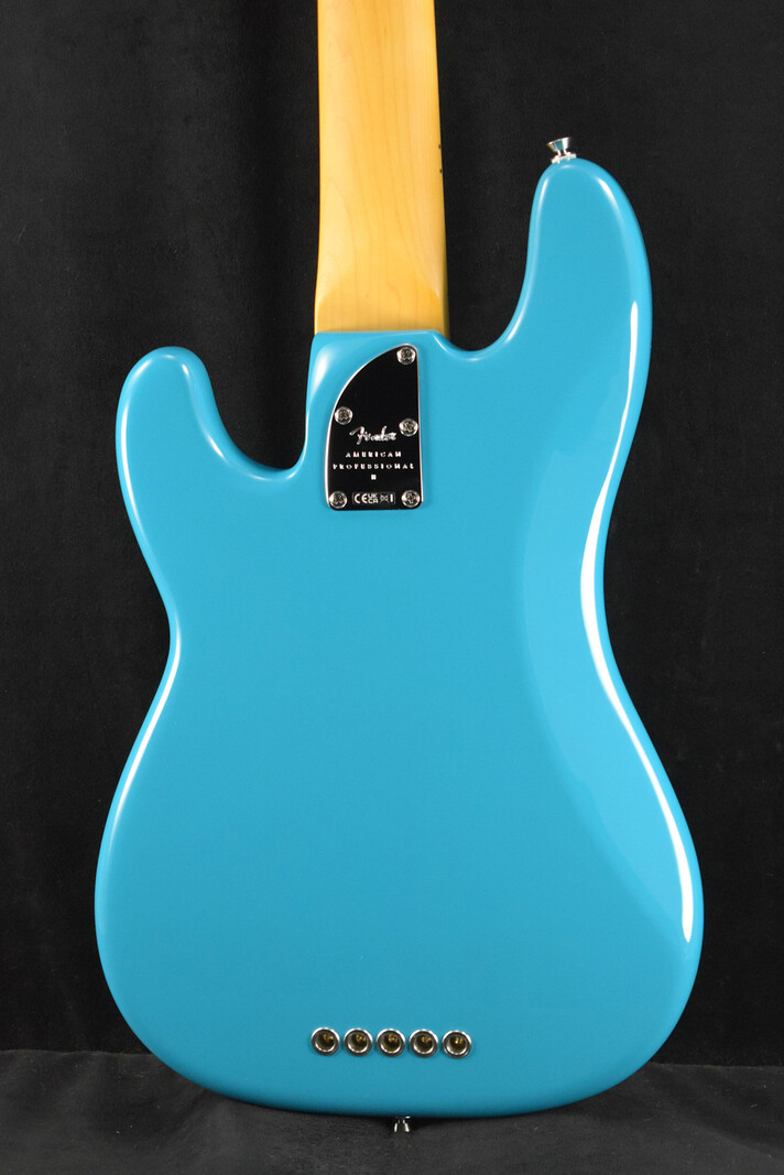 Fender Fender American Professional II Precision Bass V Miami Blue Maple Fingerboard
