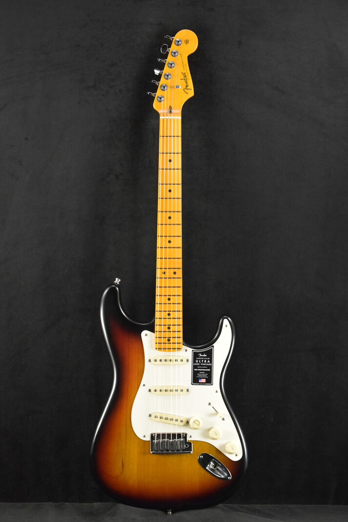 Fender Fender American Ultra Luxe Vintage '50s Stratocaster 3-Color Sunburst Maple Fingerboard