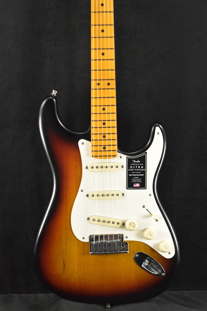 Fender Fender American Ultra Luxe Vintage '50s Stratocaster 3-Color Sunburst Maple Fingerboard