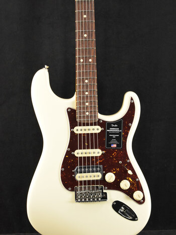 Fender Fender American Professional II Stratocaster HSS Olympic White Rosewood Fingerboard