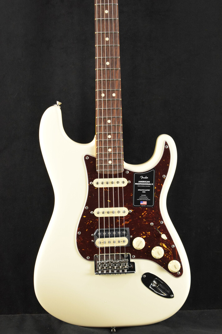 Fender Fender American Professional II Stratocaster HSS Olympic White Rosewood Fingerboard