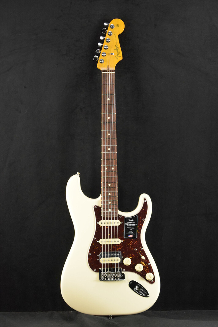 Fender Fender American Professional II Stratocaster HSS Olympic White Rosewood Fingerboard