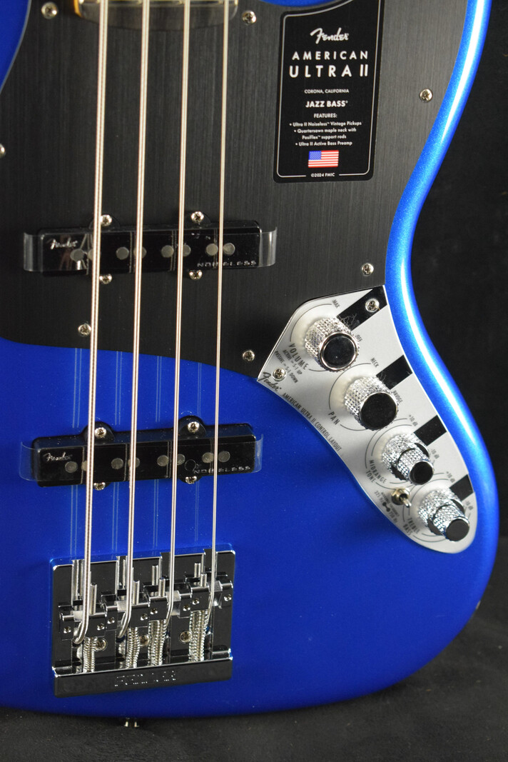 Fender Fender American Ultra II Jazz Bass Noble Blue Ebony Fingerboard