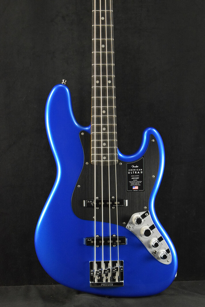 Fender Fender American Ultra II Jazz Bass Noble Blue Ebony Fingerboard