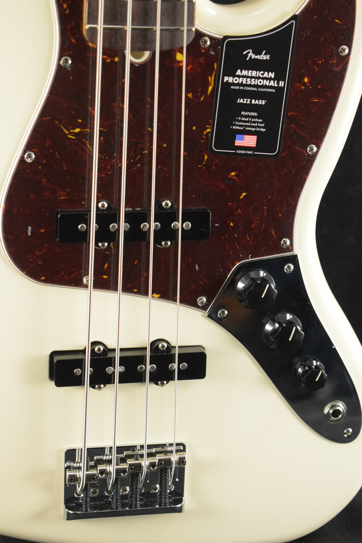 Fender Fender American Professional II Jazz Bass Olympic White Rosewood Fingerboard
