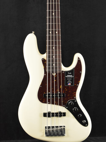 Fender Fender American Professional II Jazz Bass V Olympic White Rosewood Fingerboard