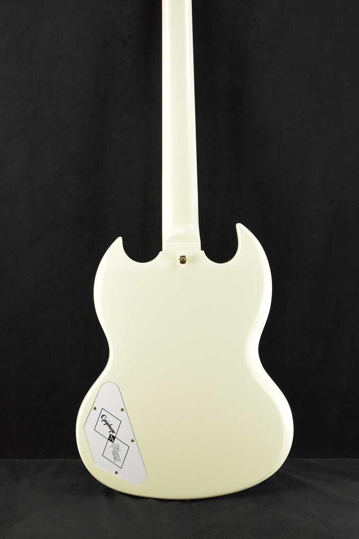 Epiphone Epiphone IGC 1963 Les Paul SG Custom With Maestro Vibrola Classic White (Includes Hard Case)