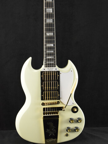 Epiphone Epiphone IGC 1963 Les Paul SG Custom With Maestro Vibrola Classic White (Includes Hard Case)