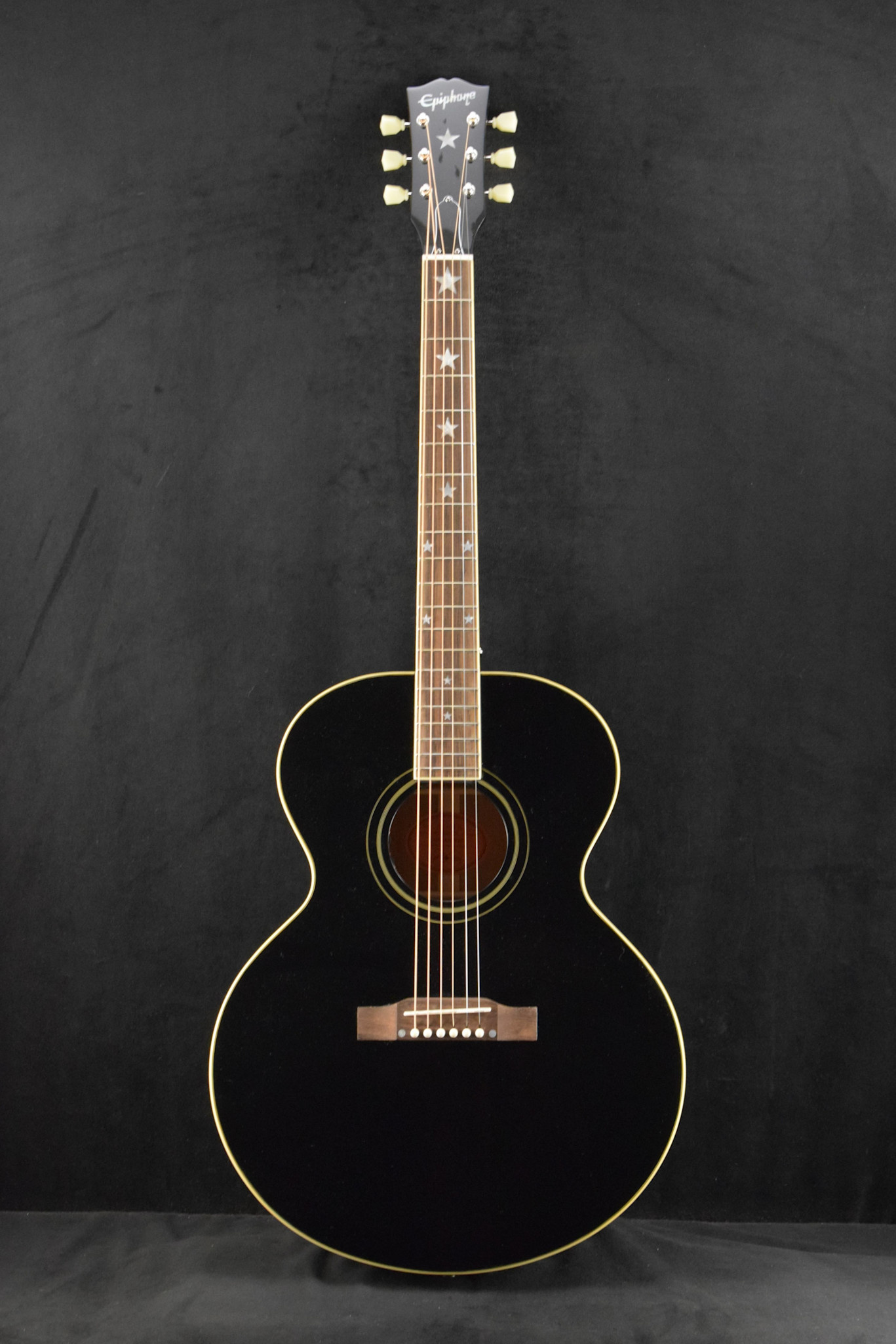 Epiphone Epiphone IGC J-180 LS Long-Scale Ebony (Includes Hard Case)