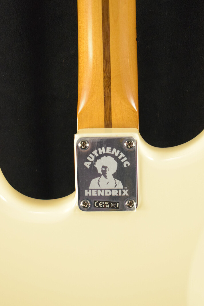 Fender Fender Jimi Hendrix Stratocaster Olympic White Maple Fingerboard