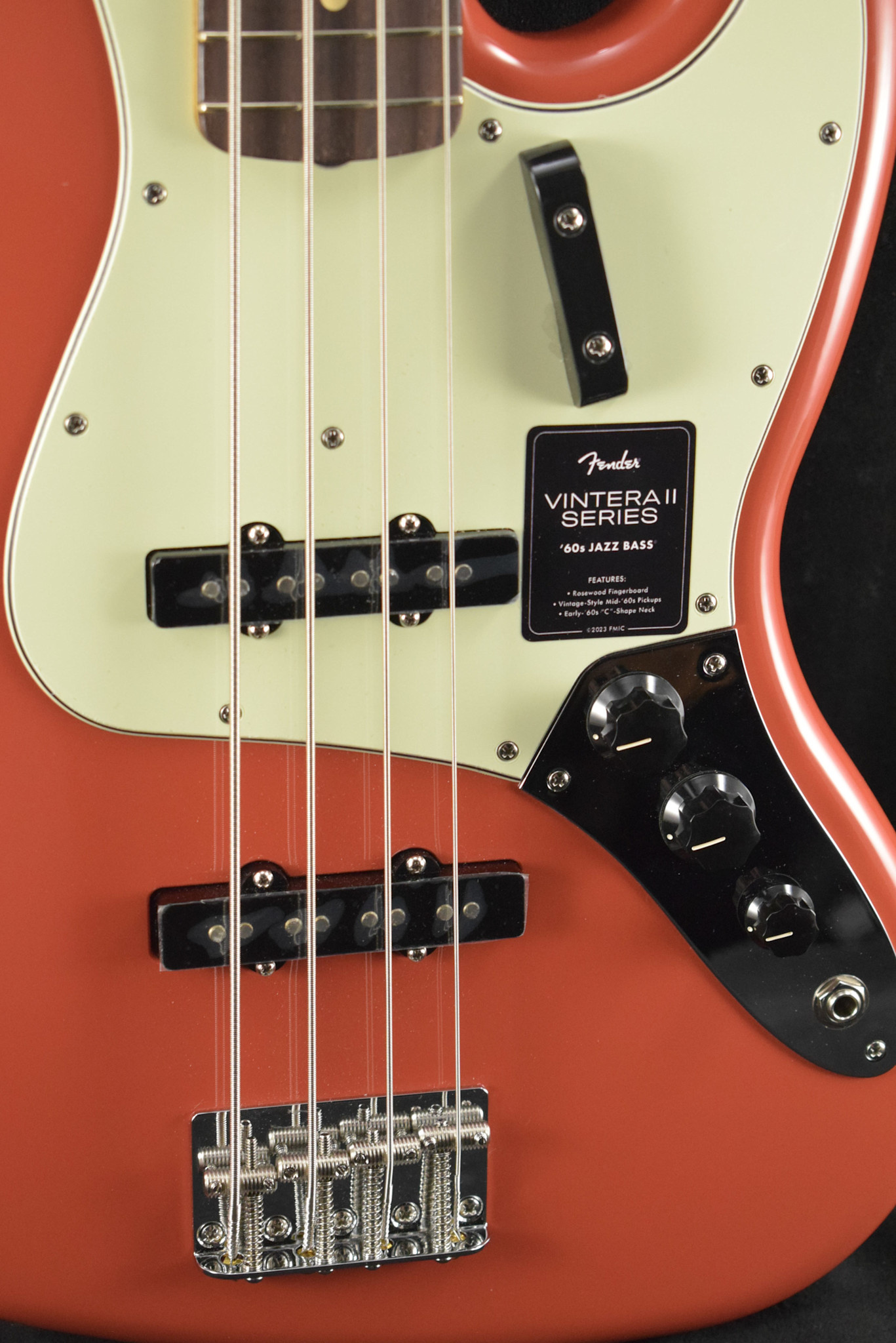 Fender Fender Vintera II '60s Jazz Bass Fiesta Red Rosewood Fingerboard