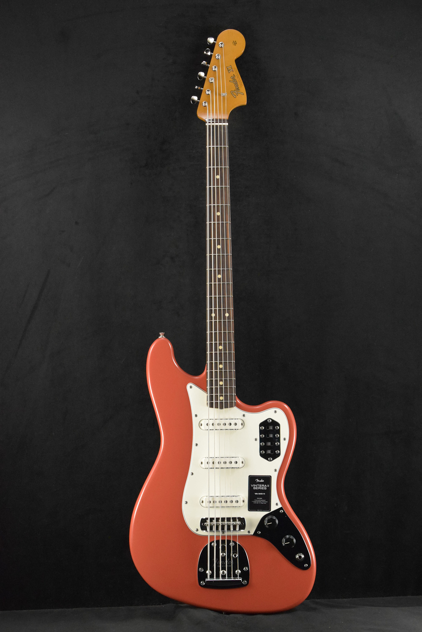 Fender Fender Vintera II '60s Bass VI Fiesta Red Rosewood Fingerboard