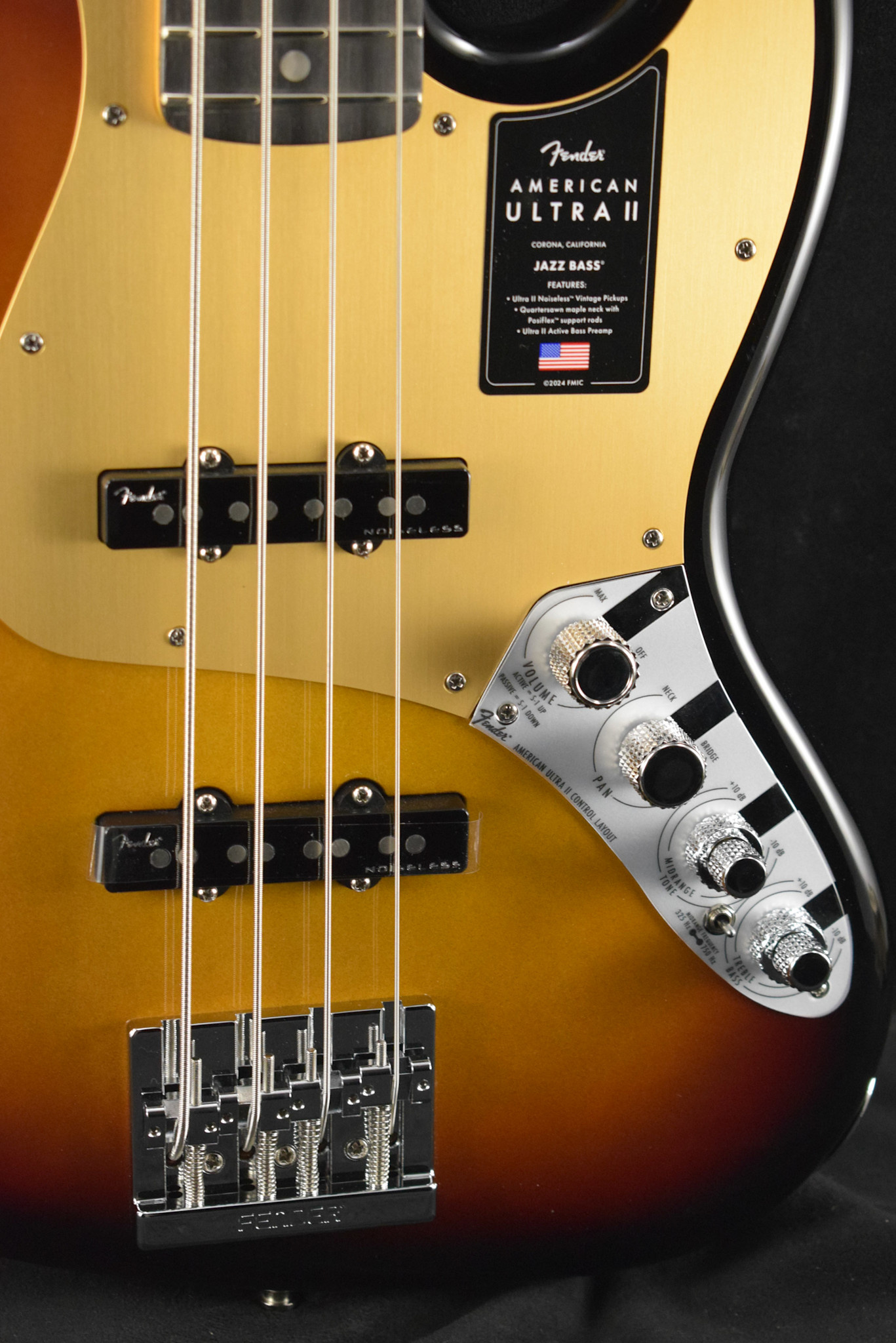 Fender Fender American Ultra II Jazz Bass Ultraburst Ebony Fingerboard