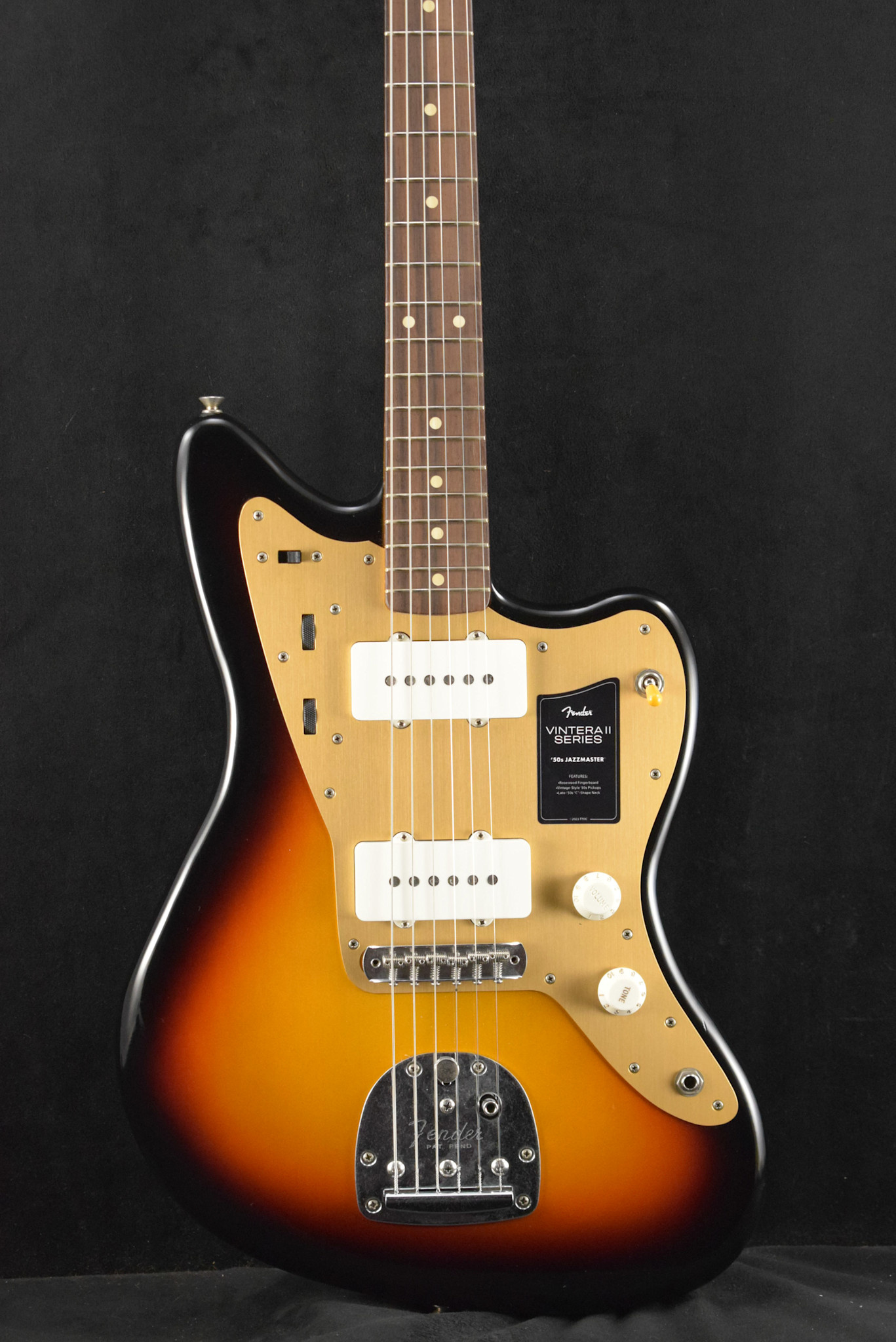 Fender Fender Limited Edition Vintera II Road Worn '50s Jazzmaster 3-Color Sunburst Rosewood Fingerboard