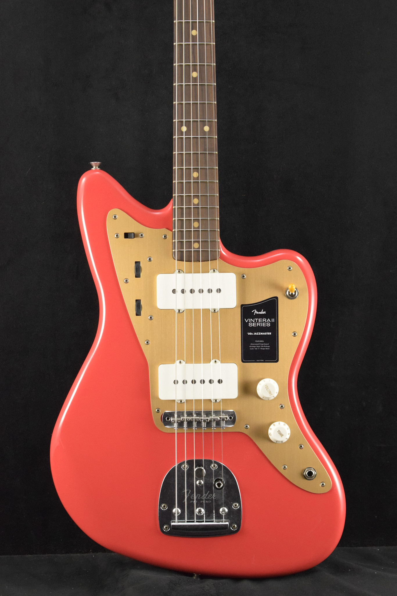 Fender Fender Limited Edition Vintera II Road Worn '50s Jazzmaster Fiesta Red Rosewood Fingerboard
