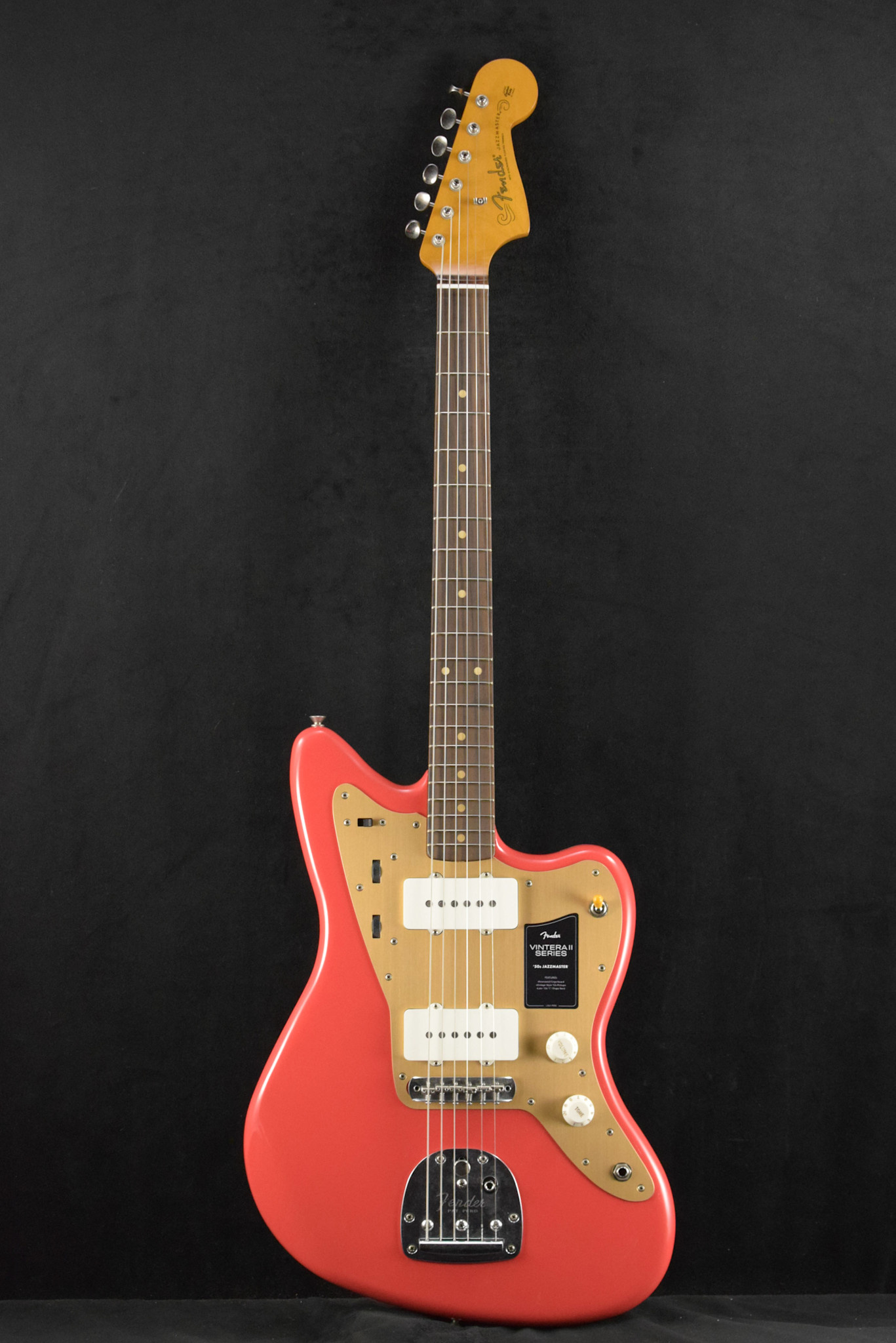 Fender Fender Limited Edition Vintera II Road Worn '50s Jazzmaster Fiesta Red Rosewood Fingerboard