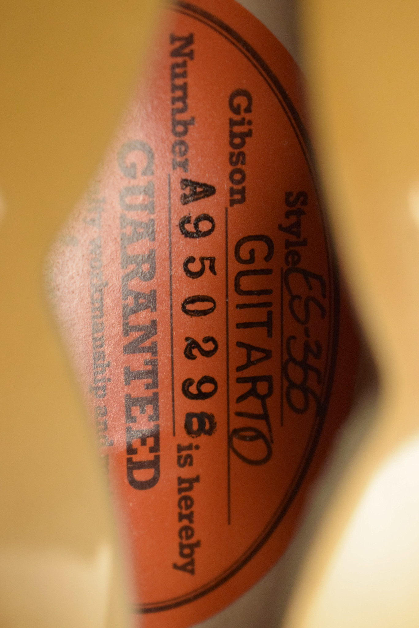 Gibson Gibson Custom Shop 1959 ES-355 Reissue VOS Vintage Natural