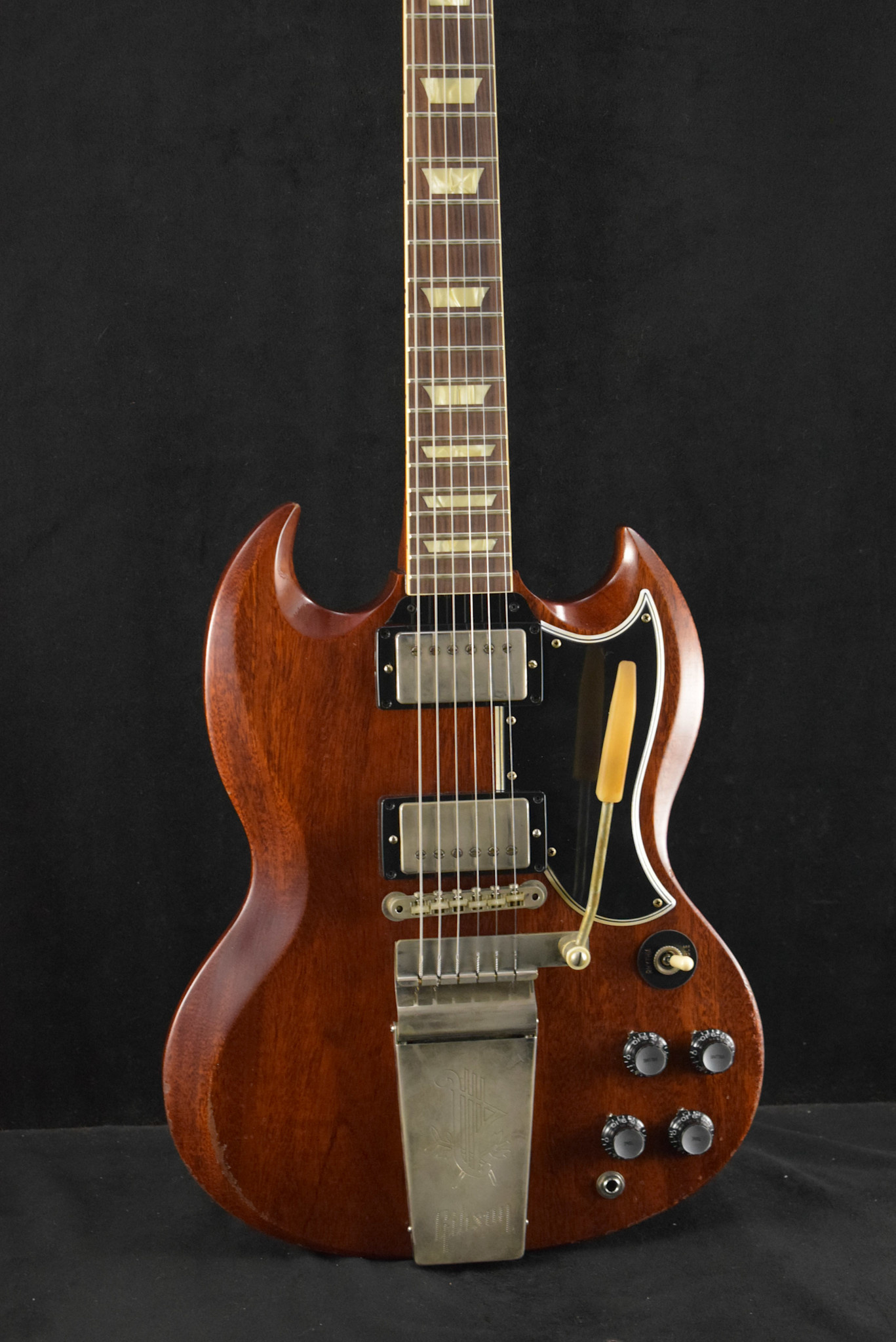 Gibson Gibson Murphy Lab 1964 SG Standard Reissue with Maestro Vibrola Faded Cherry Heavy Aged
