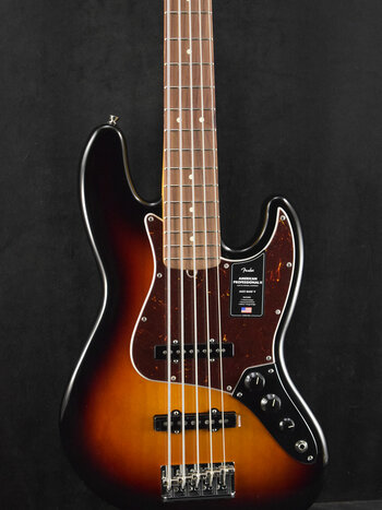 Fender Fender American Professional II Jazz Bass V 3-Color Sunburst Rosewood Fingerboard