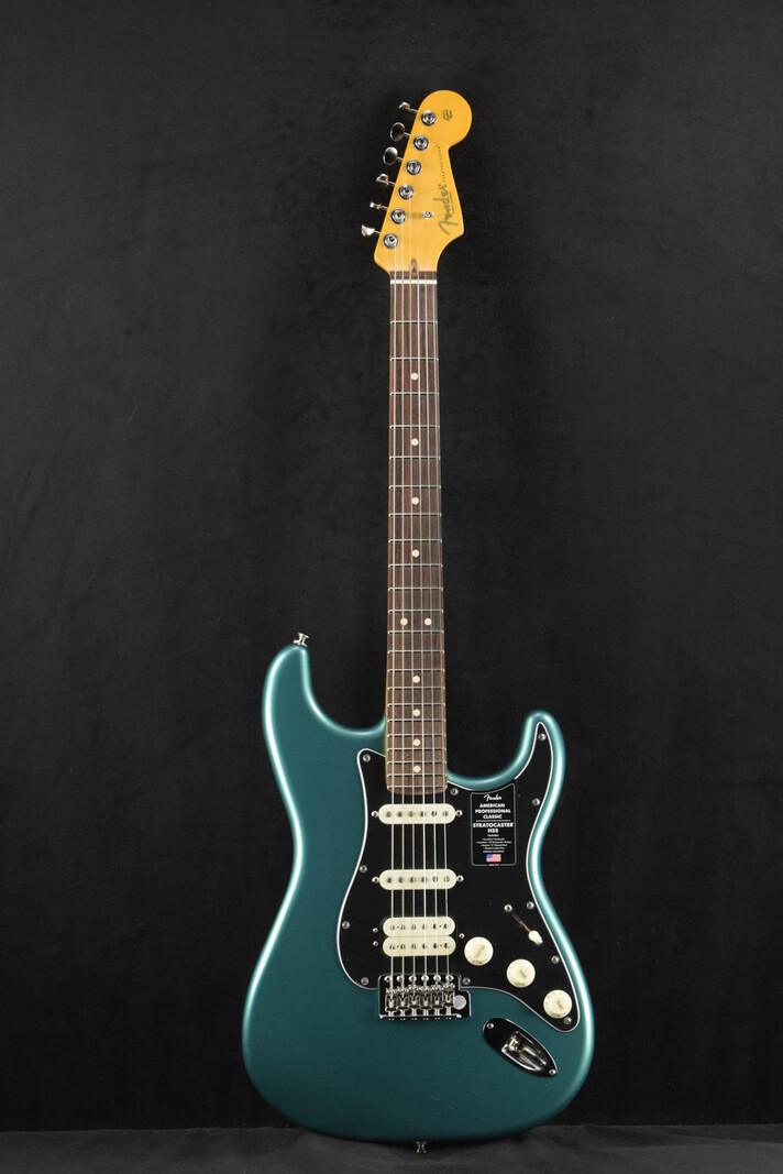 Fender Fender American Professional Classic Stratocaster HSS Faded Sherwood Green Metallic Rosewood Fingerboard