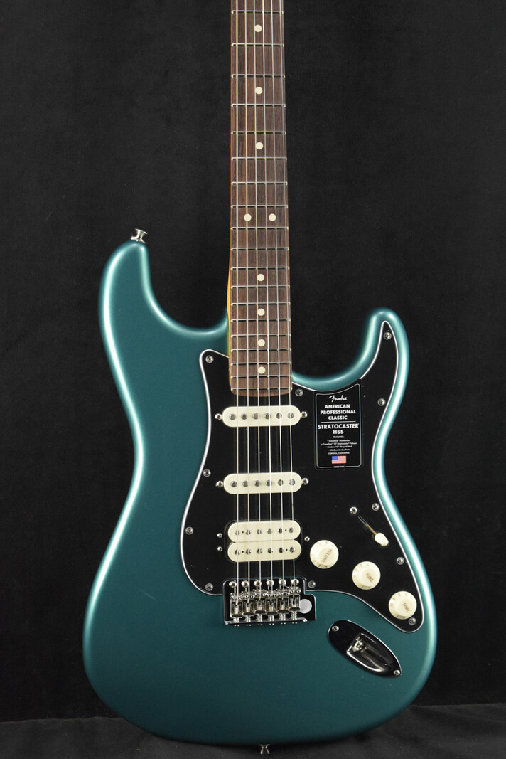 Fender Fender American Professional Classic Stratocaster HSS Faded Sherwood Green Metallic Rosewood Fingerboard