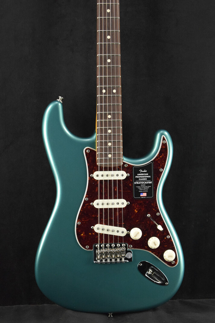 Fender Fender American Professional Classic Stratocaster Faded Sherwood Green Metallic Rosewood Fingerboard