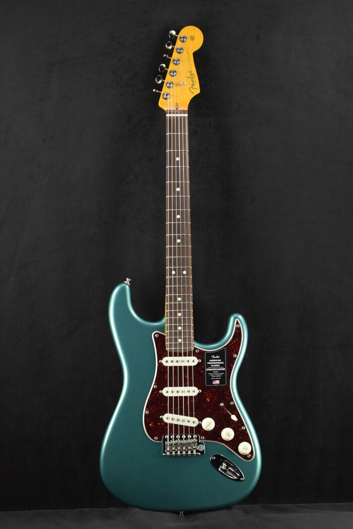 Fender Fender American Professional Classic Stratocaster Faded Sherwood Green Metallic Rosewood Fingerboard