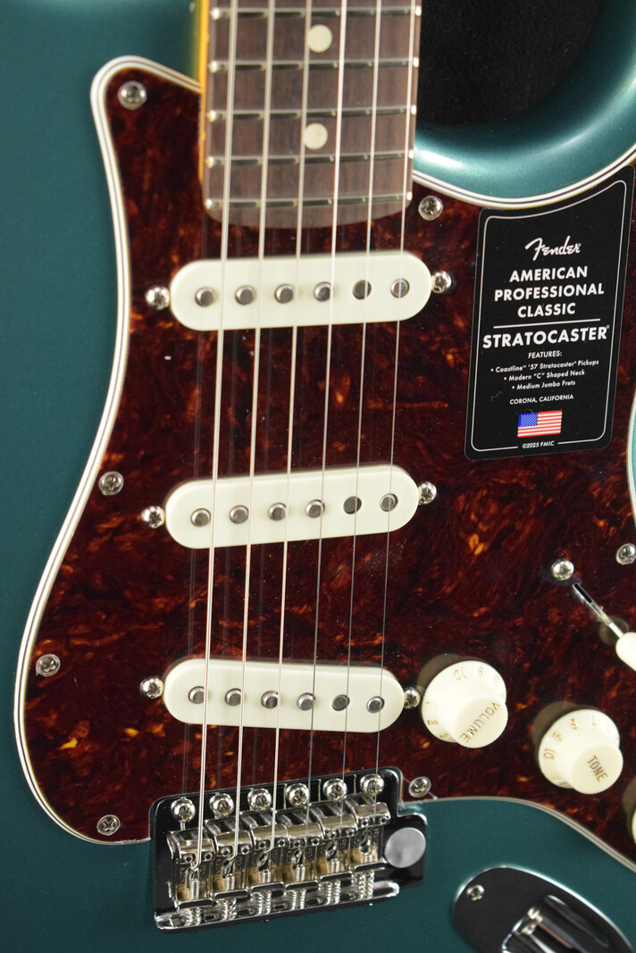 Fender Fender American Professional Classic Stratocaster Faded Sherwood Green Metallic Rosewood Fingerboard