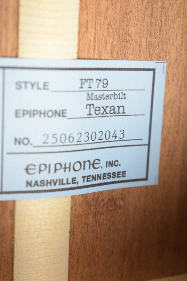 Epiphone Epiphone Masterbilt Texan Faded Cherry Aged Gloss