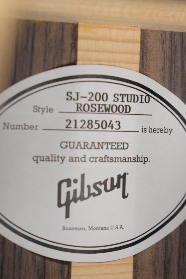 Gibson Gibson SJ-200 Studio Rosewood Natural