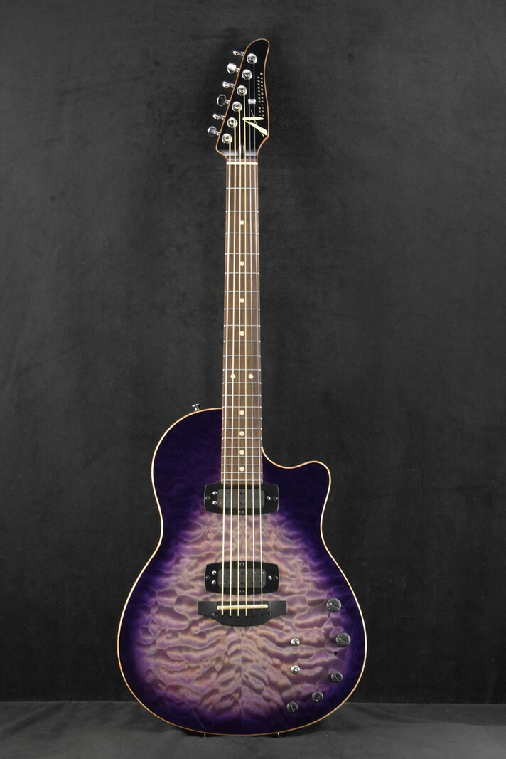 Tom Anderson Tom Anderson Crowdster Plus 2 Abalone to T-Purple Burst with Binding
