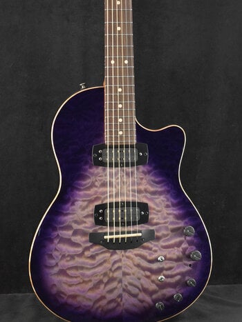 Tom Anderson Tom Anderson Crowdster Plus 2 Abalone to T-Purple Burst with Binding