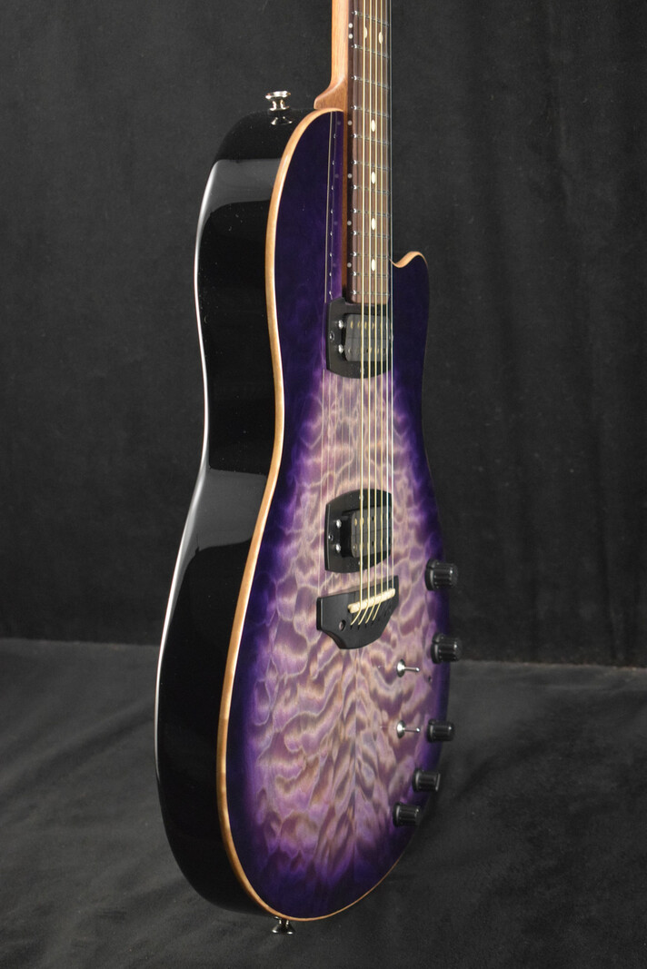 Tom Anderson Tom Anderson Crowdster Plus 2 Abalone to T-Purple Burst with Binding