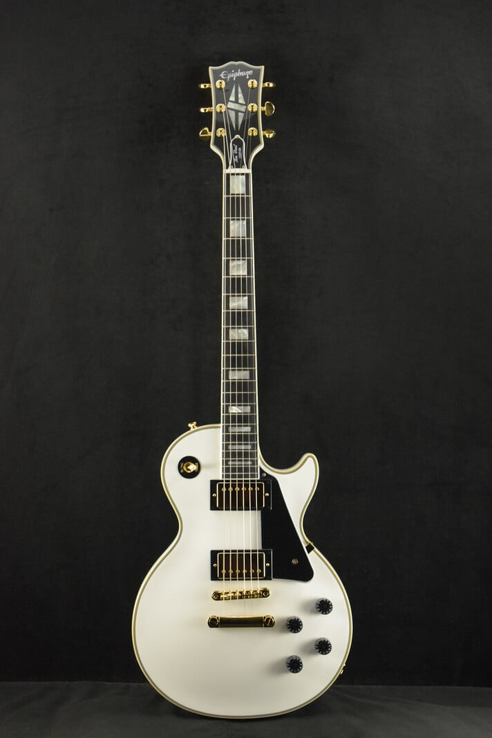Epiphone Epiphone IGC Les Paul Custom Alpine White w/ Hardshell Case