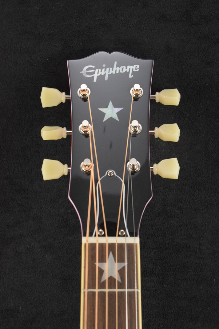 Epiphone Epiphone IGC J-180 LS Long Scale Pink w/ Hardshell Case