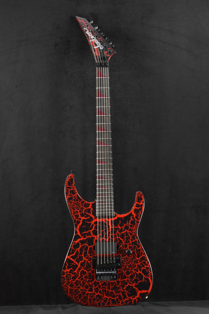 Jackson Jackson Custom Shop USA Special Edition Soloist SL1H Red And Black Crackle