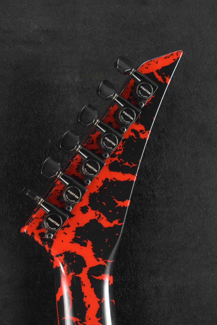 Jackson Jackson Custom Shop USA Special Edition Soloist SL1H Red And Black Crackle