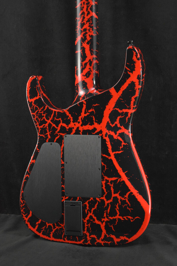 Jackson Jackson Custom Shop USA Special Edition Soloist SL1H Red And Black Crackle