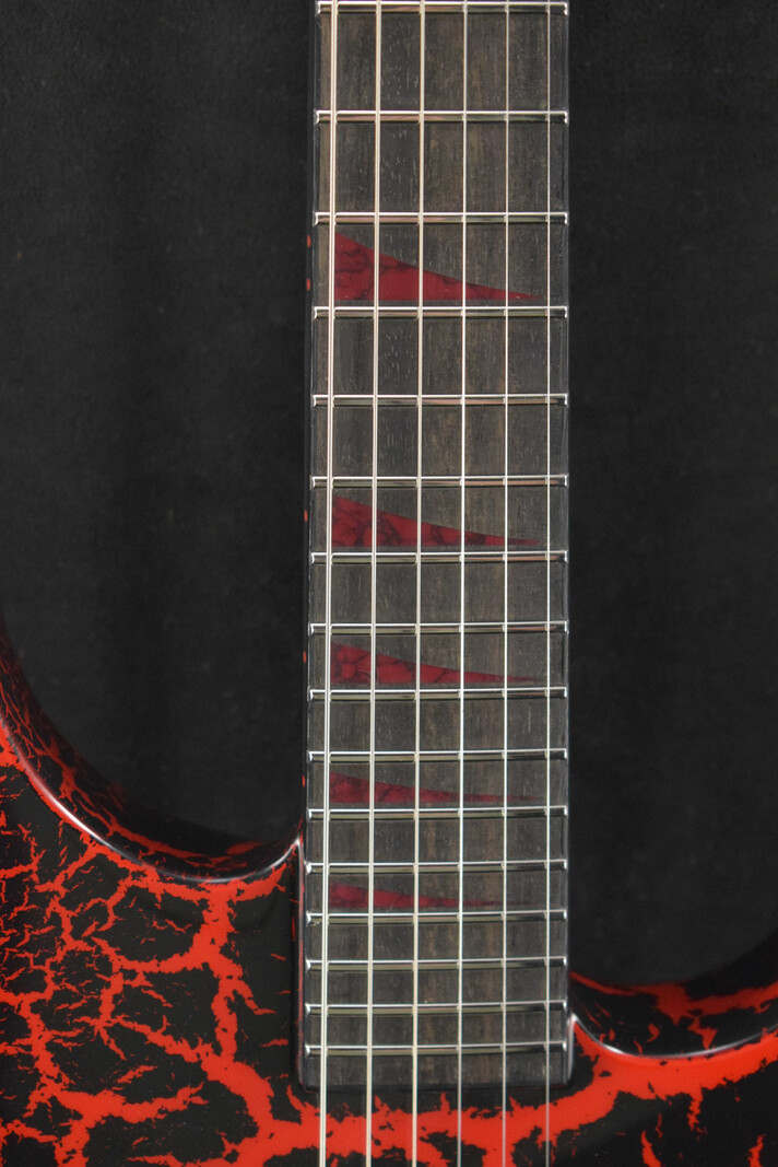 Jackson Jackson Custom Shop USA Special Edition Soloist SL1H Red And Black Crackle