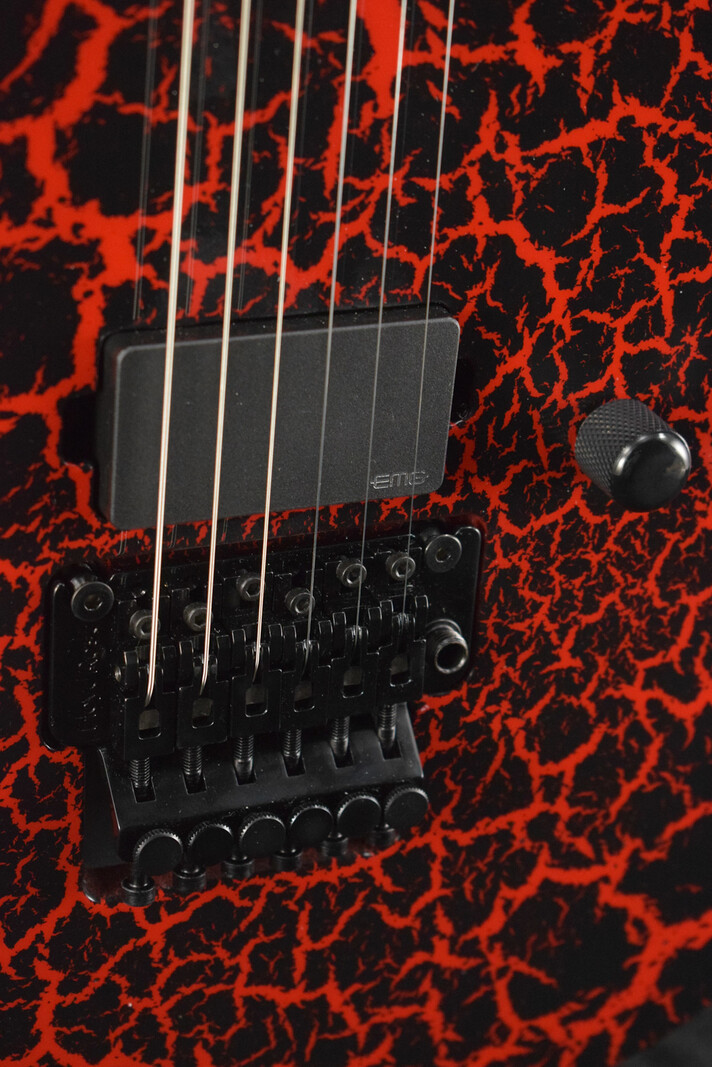 Jackson Jackson Custom Shop USA Special Edition Soloist SL1H Red And Black Crackle