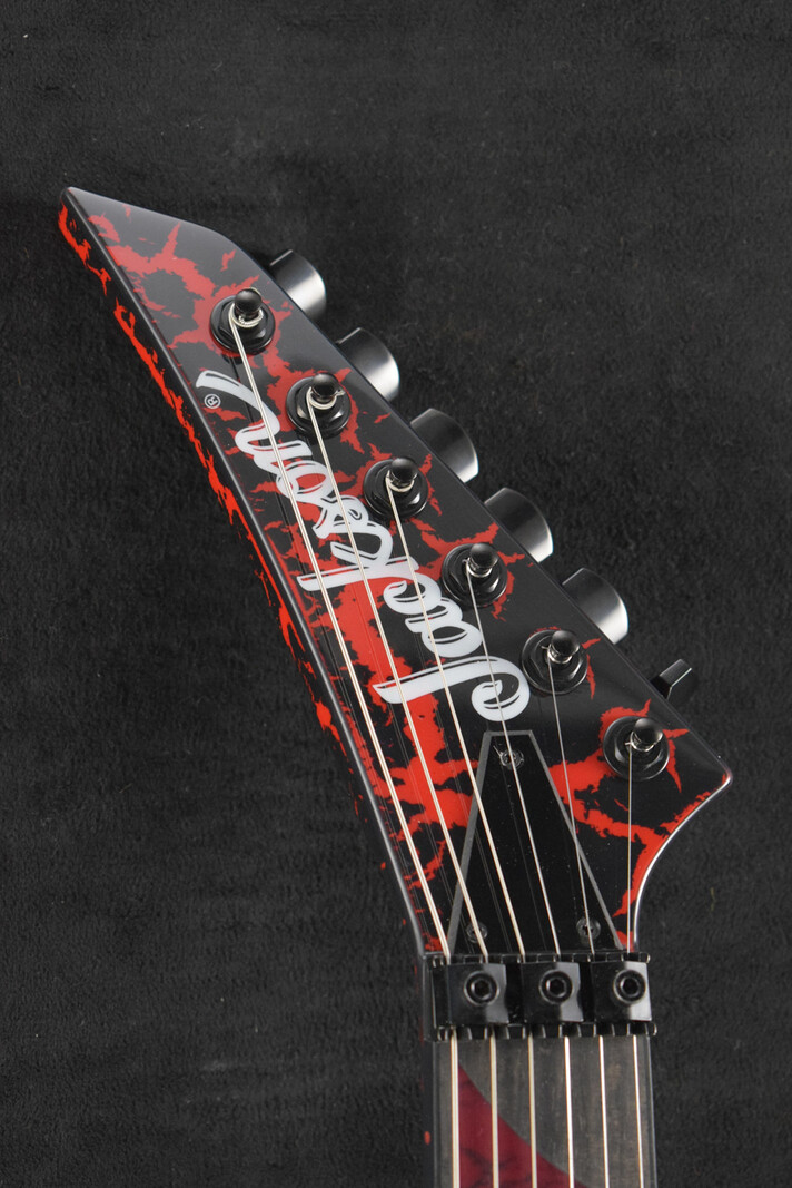 Jackson Jackson Custom Shop USA Special Edition Soloist SL1H Red And Black Crackle