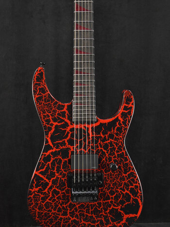 Jackson Jackson Custom Shop USA Special Edition Soloist SL1H Red And Black Crackle