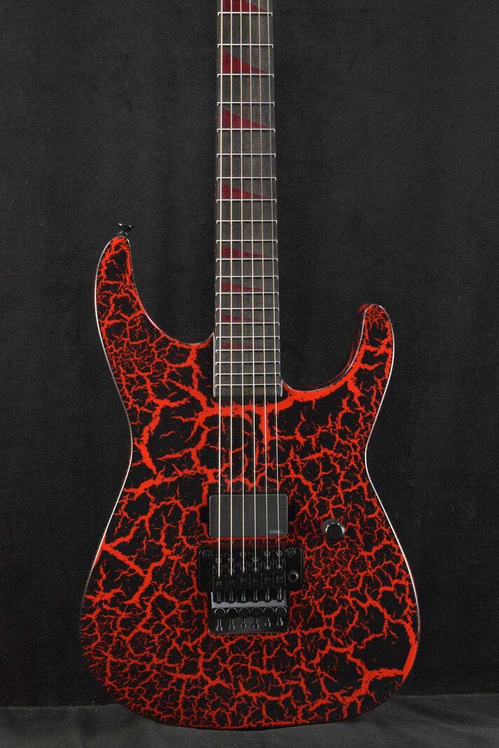 Jackson Jackson Custom Shop USA Special Edition Soloist SL1H Red And Black Crackle