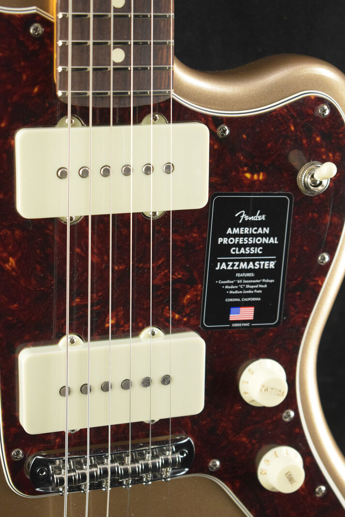 Fender Fender American Professional Classic Jazzmaster Faded Firemist Gold Rosewood Fingerboard