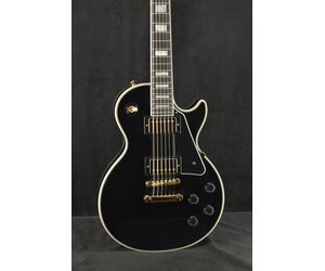Epiphone IGC Les Paul Custom Ebony w/ Hardshell Case - Fuller's Guitar