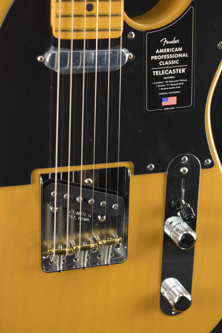 Fender Fender American Professional Classic Telecaster Butterscotch Blonde Maple Fingerboard