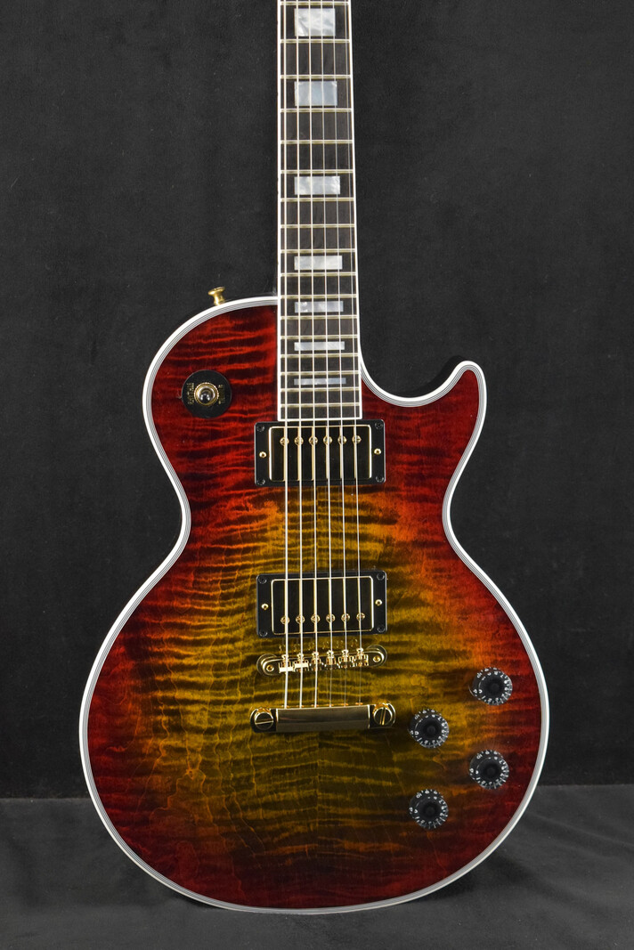 Gibson Gibson Custom Shop Les Paul Axcess Custom Figured Top w/ Ebony Fingerboard Gloss Bengal Burst
