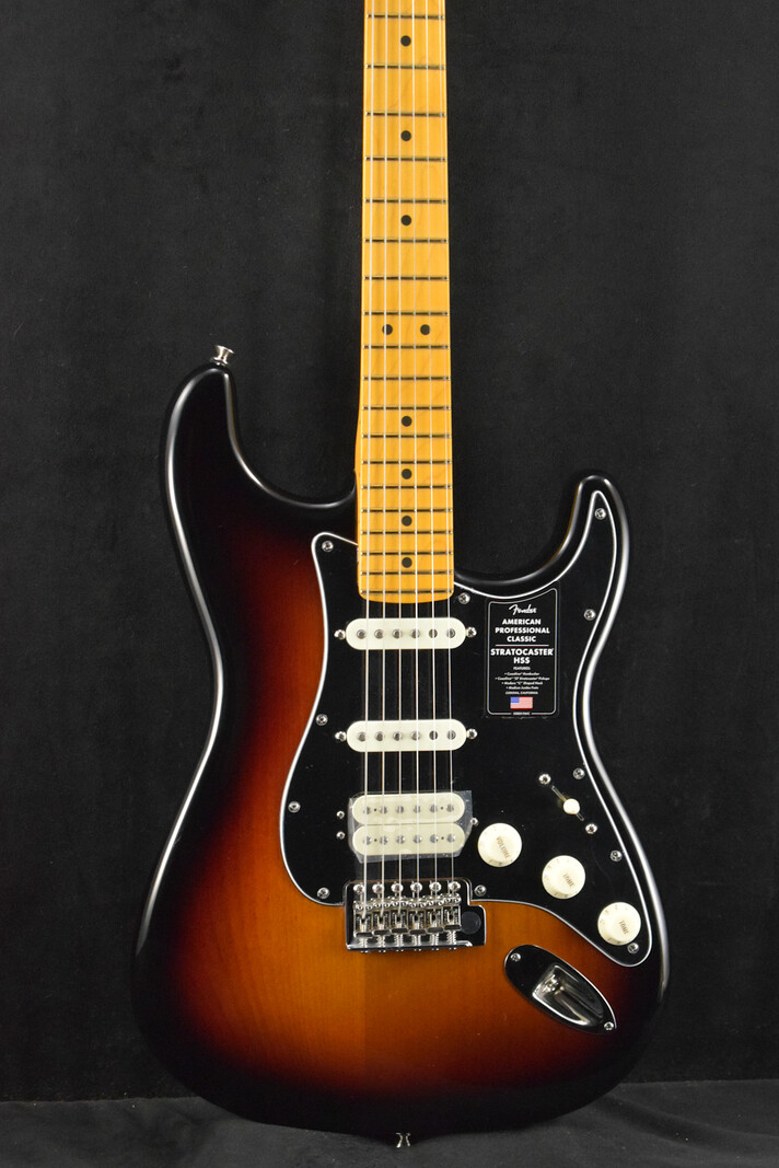 Fender Fender American Professional Classic Stratocaster HSS 3-Color Sunburst Maple Fingerboard